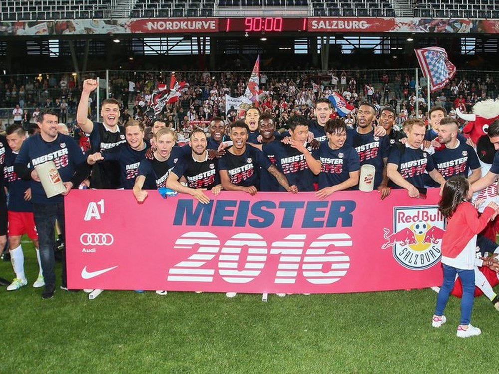 El Salzburgo quiere volver a la Champions más de 20 años después. AFP