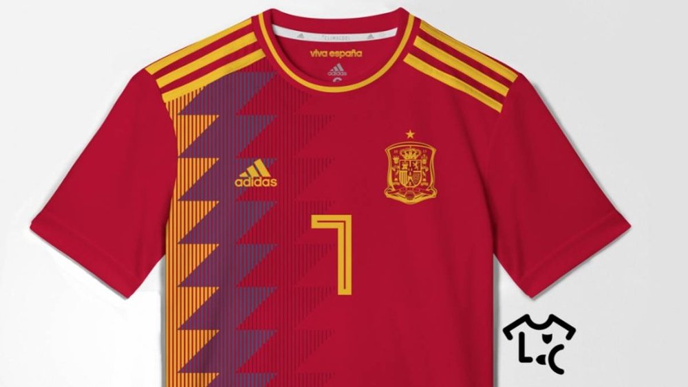 Le possible maillot de l'Espagne pour le Mondial 2018. LaCasaca.com