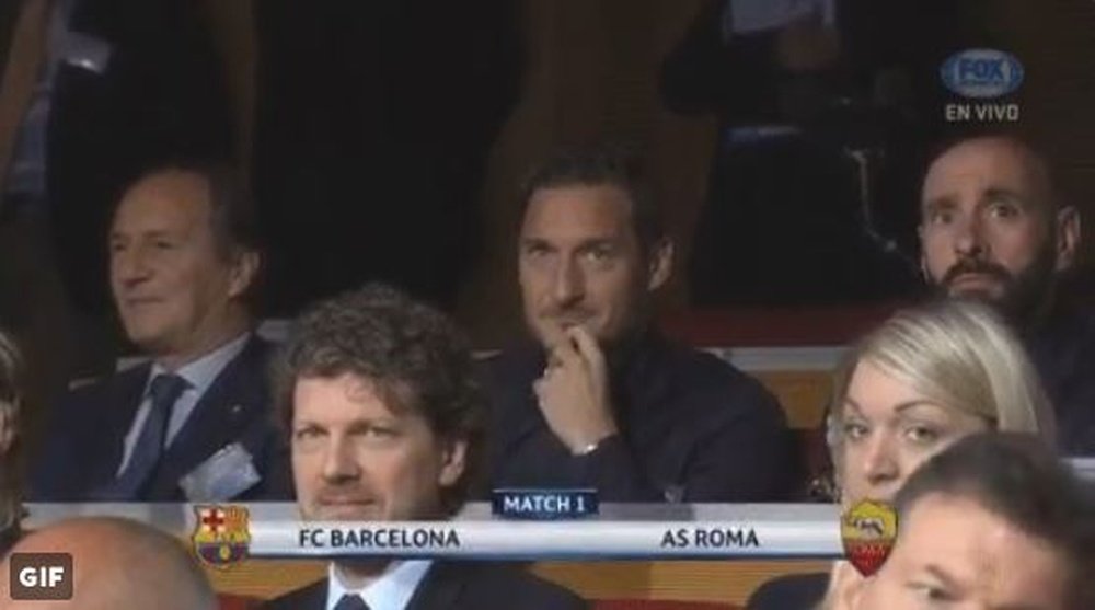 Totti ne s'attendait pas à un rival comme le Barça en Ligue des champions. FOXDeportes
