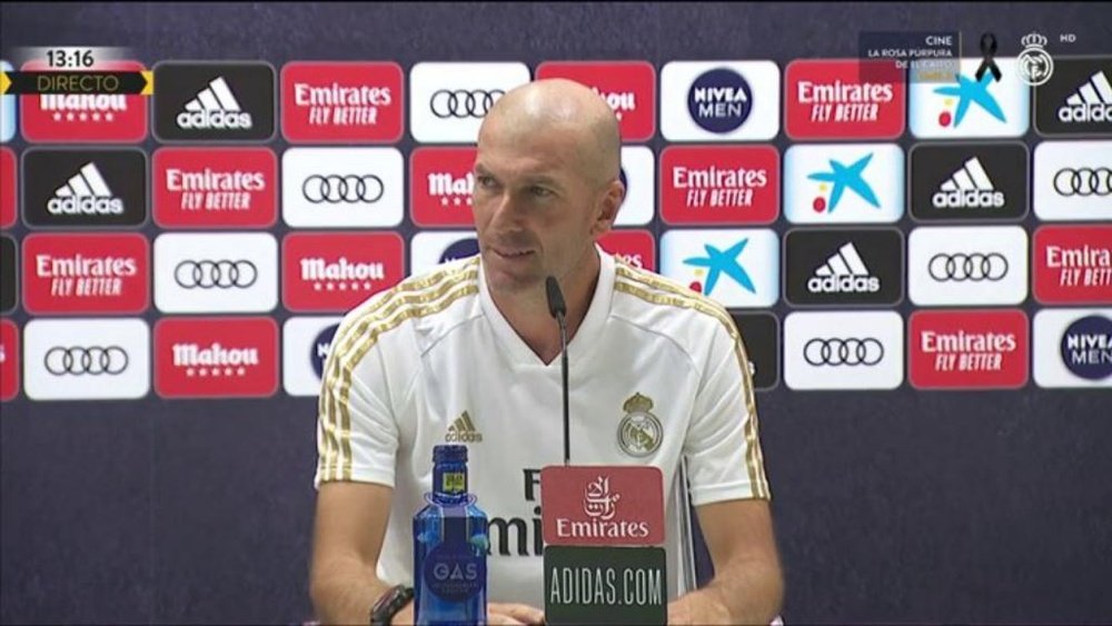 A Zidane no le gustó la pregunta sobre Bale. Captura/RealMadridTV