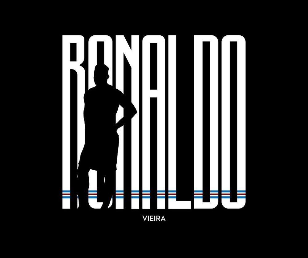Anúncio de Ronaldo Vieira, reforço da Sampdoria. Twitter/Sampdoria