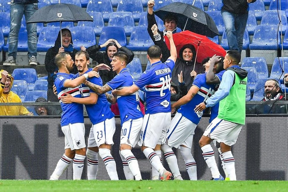 Sampdoria-Roma reporté pour fortes pluies ? Twitter/sampdoria