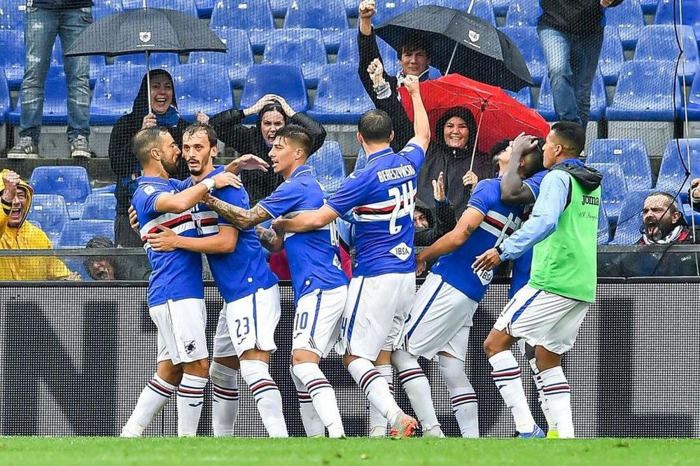 Si se mantiene la alerta, el Sampdoria-Roma podría suspenderse. Twitter/sampdoria