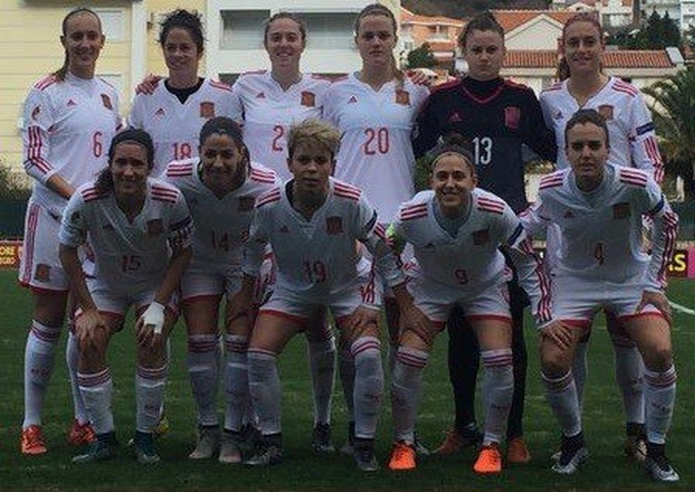 La Selección Española Femenina ganó 0-7 a Montenegro. Twitter