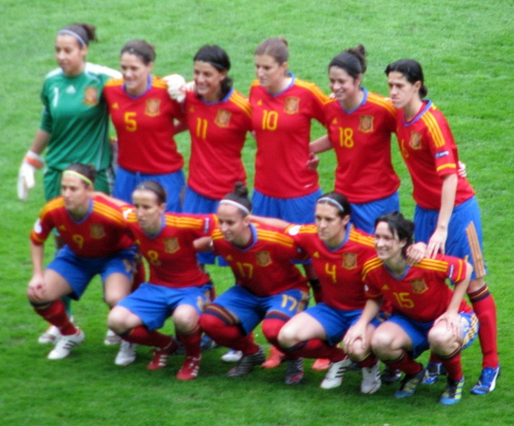 La selección española femenina sub 17 en el año 2012. 