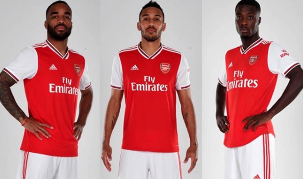 Le trio offensif d'Arsenal. Instagram/Arsenal