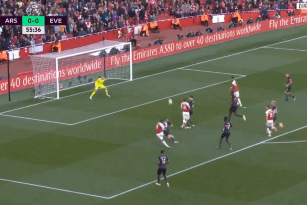Lacazette fired Arsenal in front with a great finish