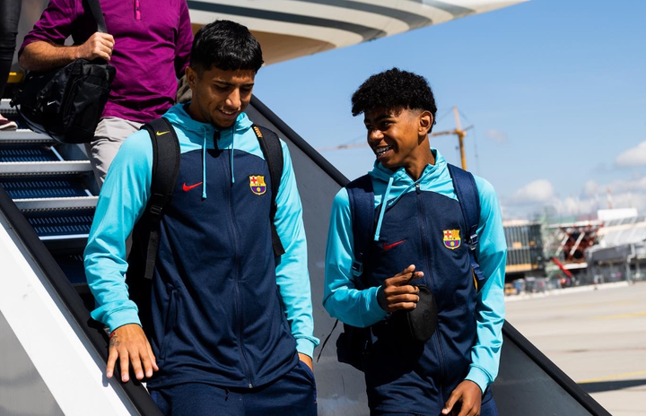 Barca get down to work with Yamal