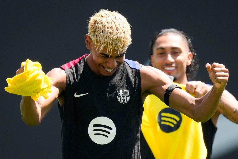 Lamine Yamal enters his first Gamper as a fully established international. EFE