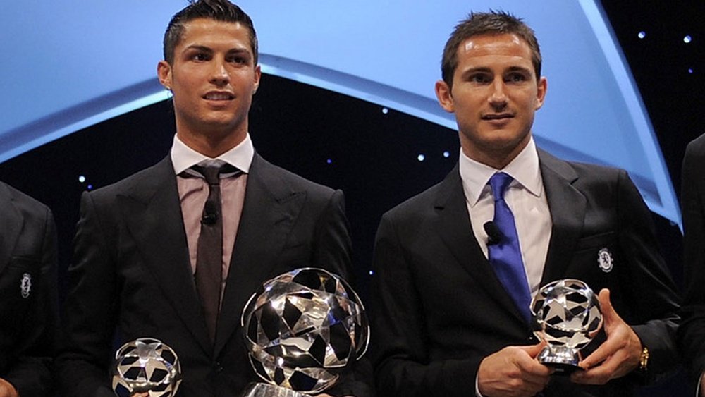 Lampard y Cristiano en una gala de la UEFA en la temporada 2007-08. UEFA.com