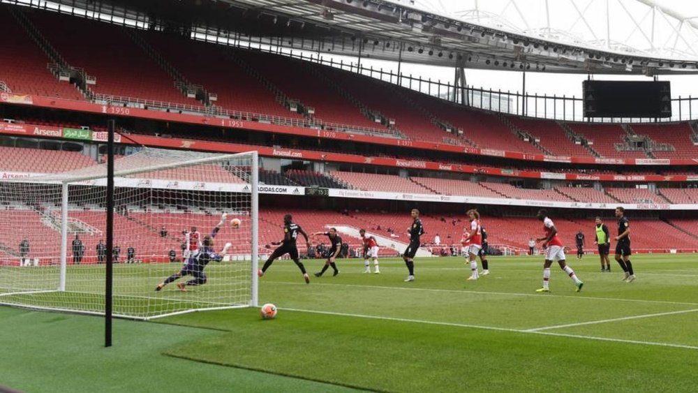 El Arsenal se lució ante el Charlton Athletic en la vuelta al Emirates. Twitter/Arsenal