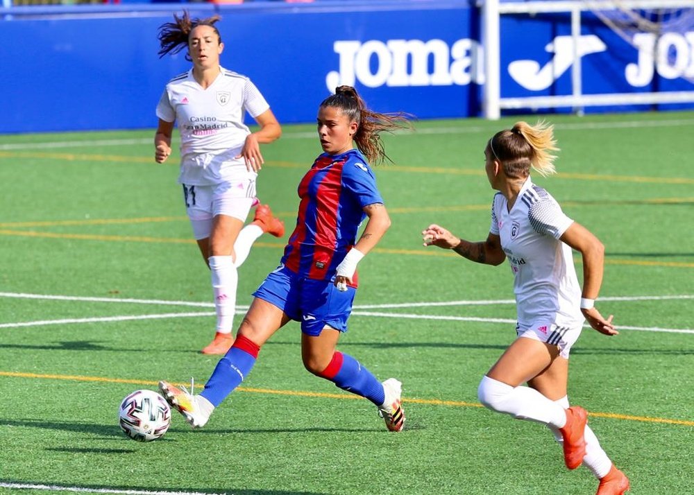 El Madrid CFF venció por la mínima al Eibar. Twitter/SDEibar