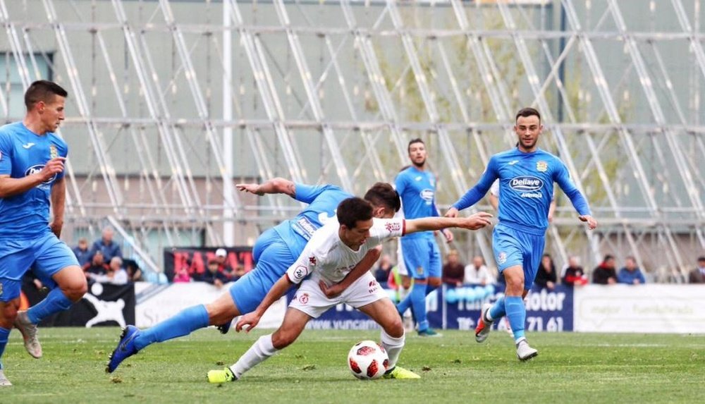 Un gol de Juanma Marrero convierte en líder al Fuenlabrada. Twitter/CyDLeonesa