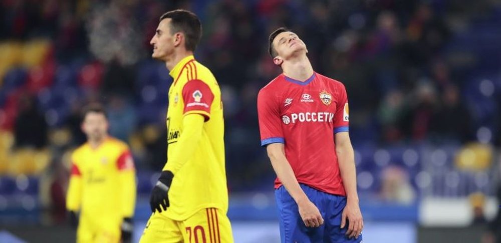 El fútbol ruso, al borde de la suspensión definitiva. Twitter/PFC_CSKA