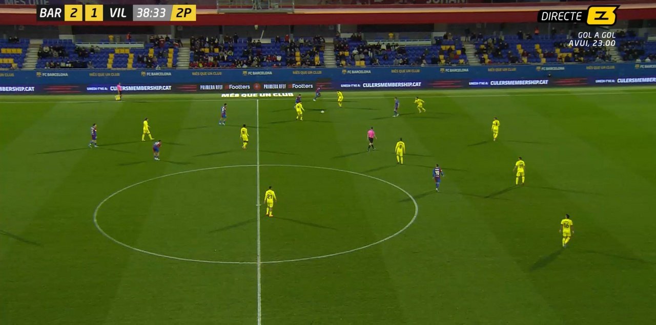 El Barça B continúa su esprint por el 'play off'. Captura/Esport3