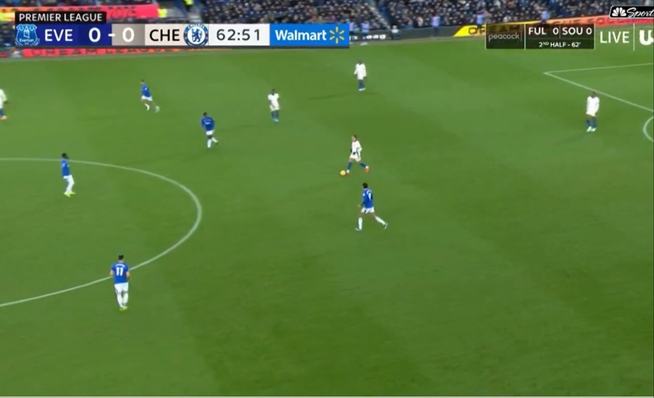 El Chelsea empató contra el Everton. Captura/CBSSport