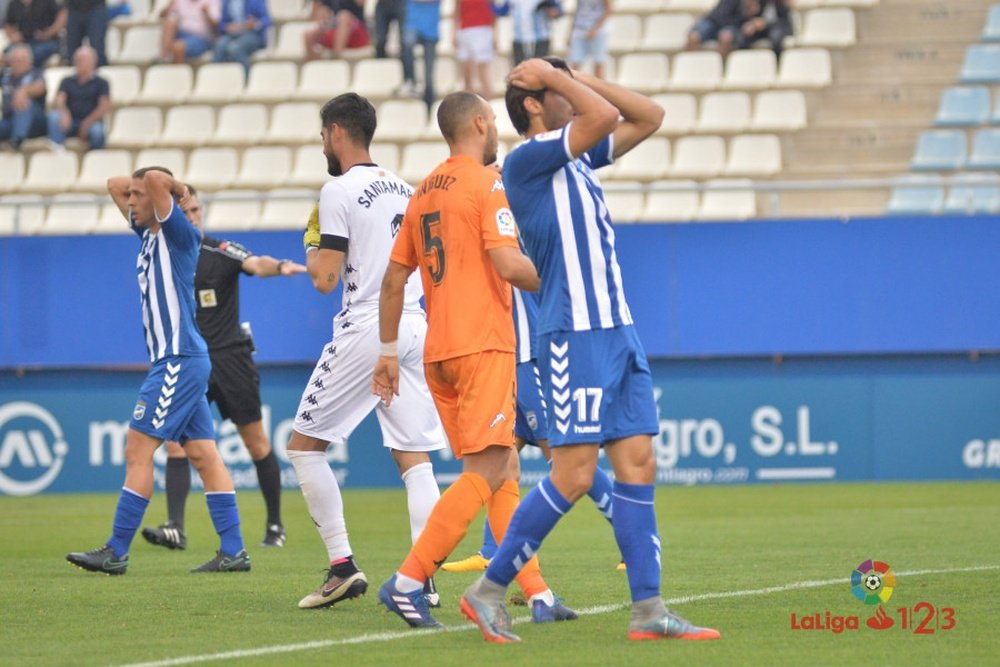 Lance del Lorca-Reus de la quinta jornada de Liga en Segunda. LaLiga