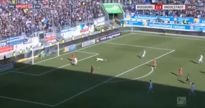 Ingolstadt scored a bizarre goal as parched keeper took a break