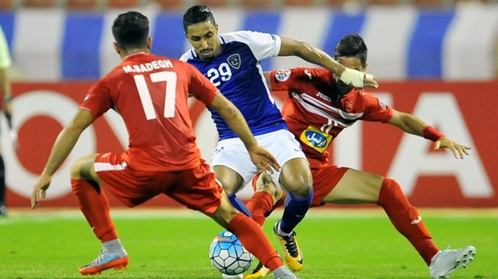 Lance del partido entre Persépolis y Al-Hilal en la Champions de la AFC. AFP