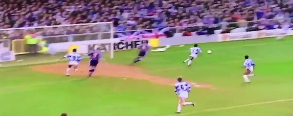 Lance del partido entre QPR y City de 1993. Youtube