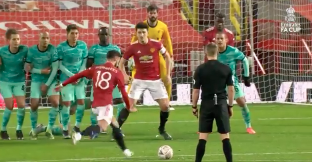 Bruno Fernandes sealed United win with free-kick