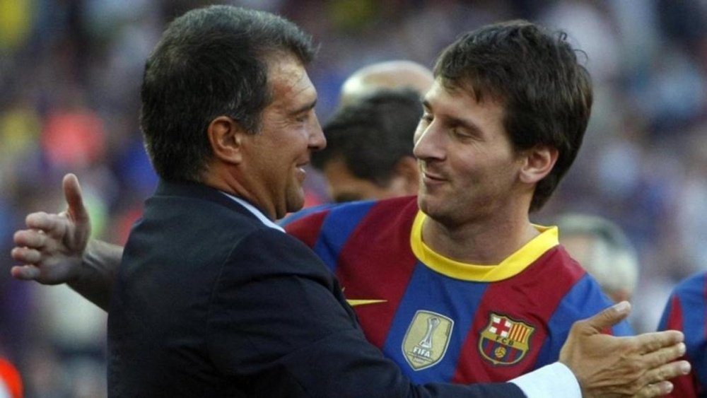 Messi y Laporta podrían reencontrarse en el Barcelona. EFE