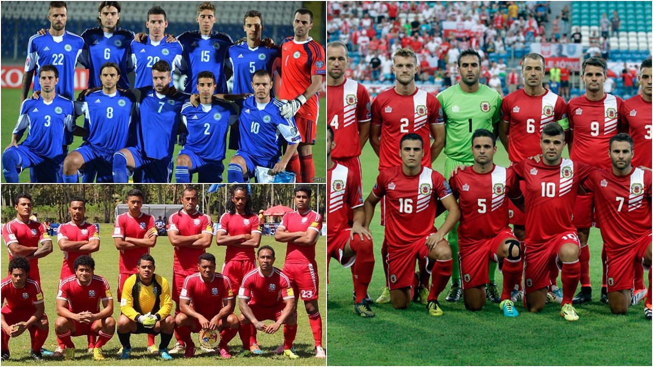 The 10 worst national teams in the world according to the FIFA world  rankings