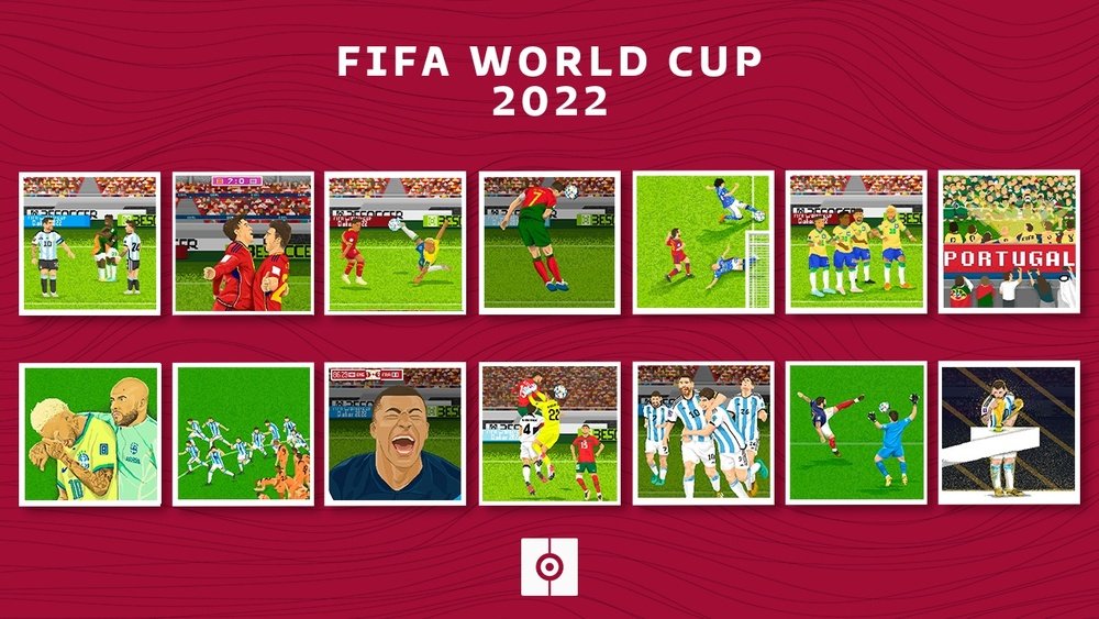 Los 14 momentos inolvidables del Mundial de Catar en Pixelart. BeSoccer Pro