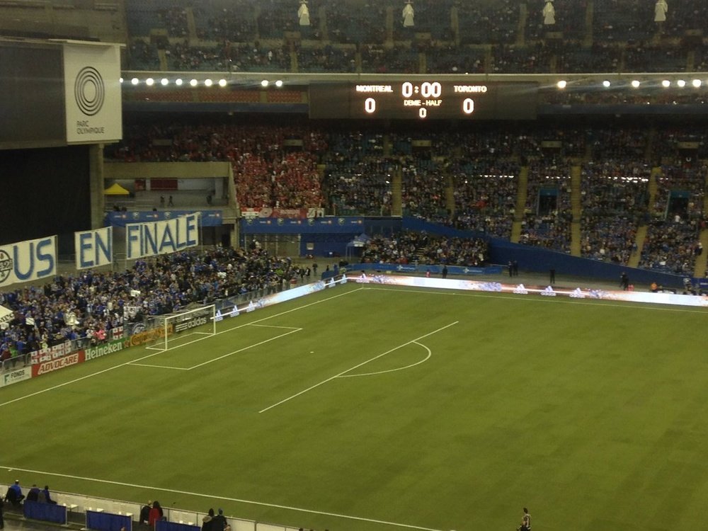El Estadio Olímpico no tenía las áreas con las medidas oficiales. TorontoFC