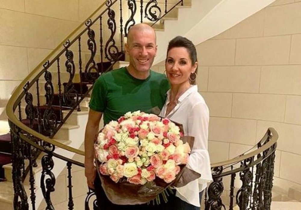 La romántica felicitación de Zidane a su esposa. Instagram