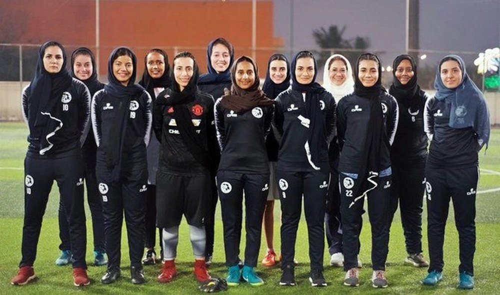 Le Jeddah Eagles, un espoir dans le football féminin en Arabie Saoudite.  Twitter/AboutHerOFC