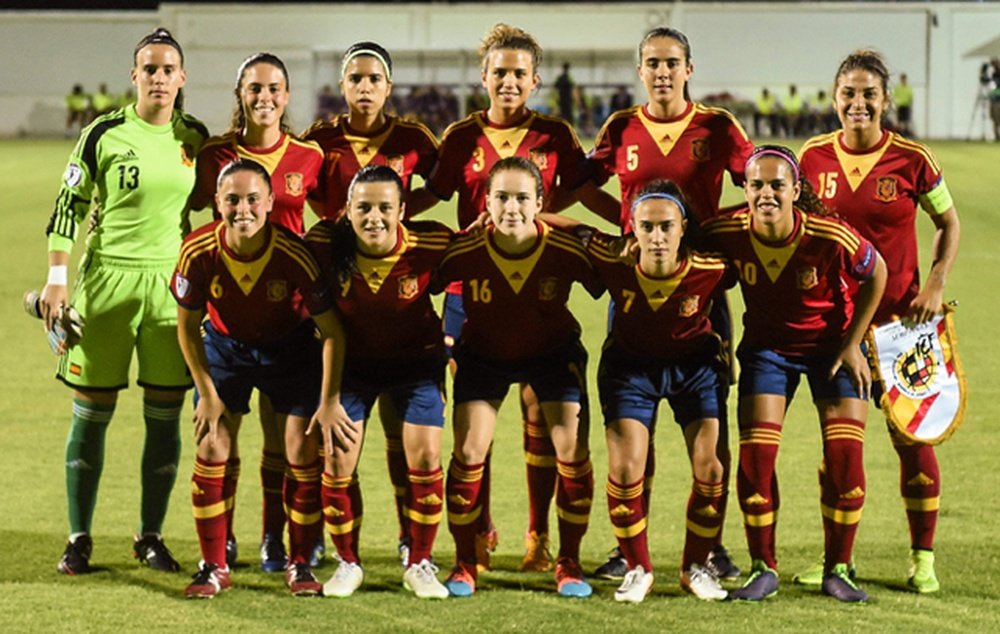 Las integrantes de la Selección Sub 19 Femenina. RFEF