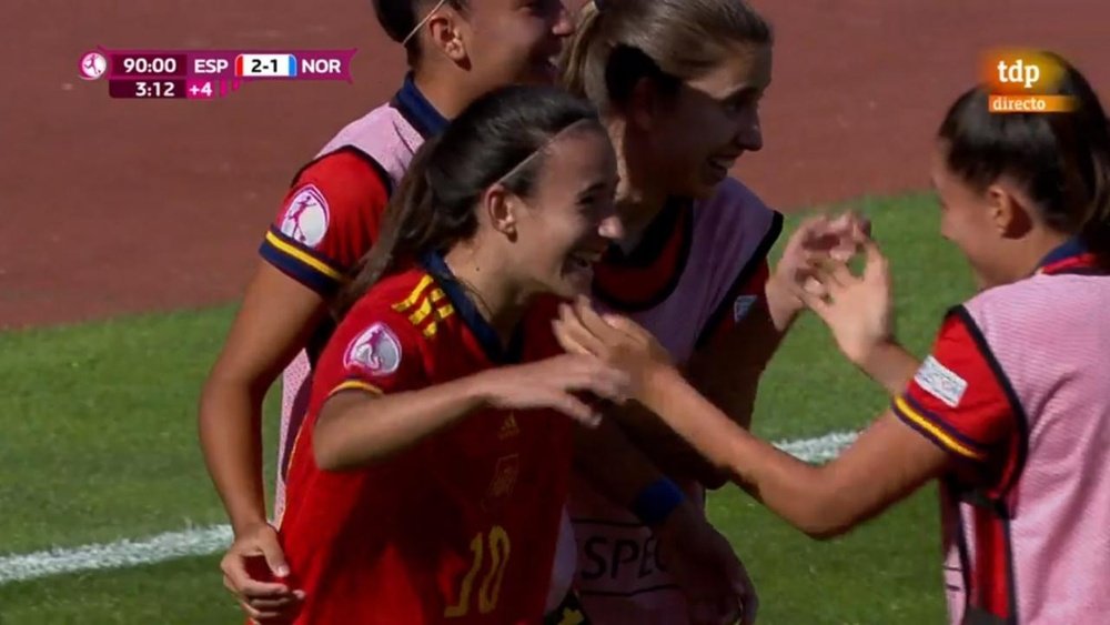 España Femenina Sub 19 ganó el Europeo. Captura/tdp