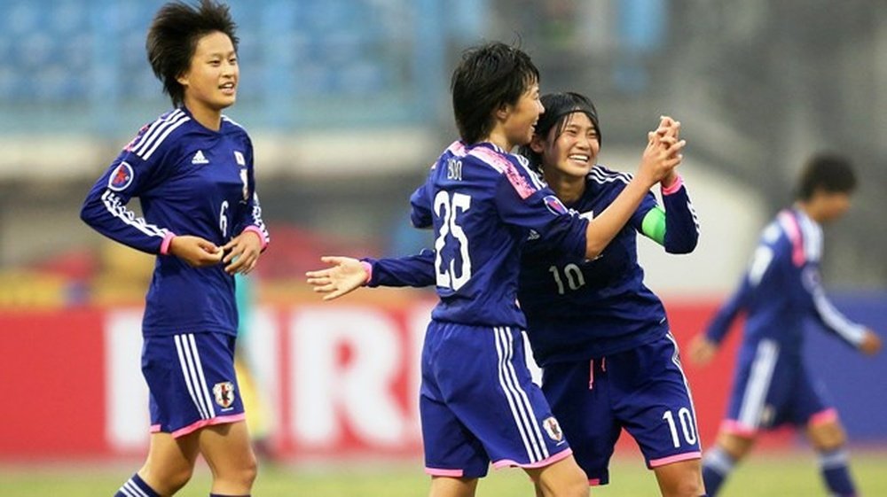Las jugadoras de Japón celebran un gol logrado en el pasado Mundial Sub 17 en Costa Rica. FIFA