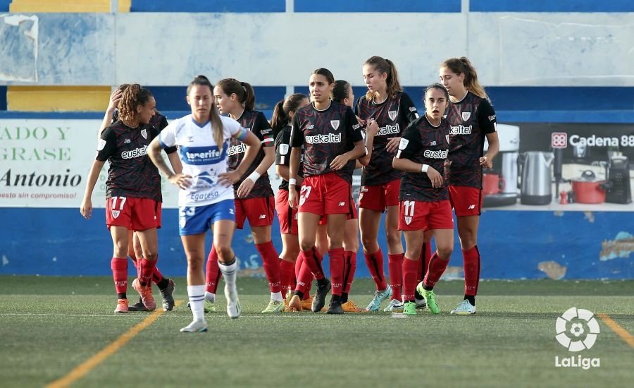 El Athletic Femenino venció por 0-2 al Granadilla Tenerife. LaLiga