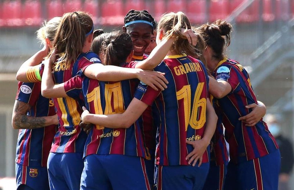 El Barcelona logró el billete para las semifinales de la Copa de la Reina. EFE