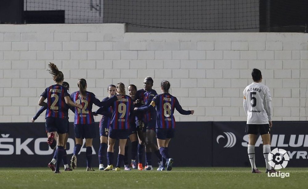 El Barcelona Femenino goleó al Valencia. LaLiga