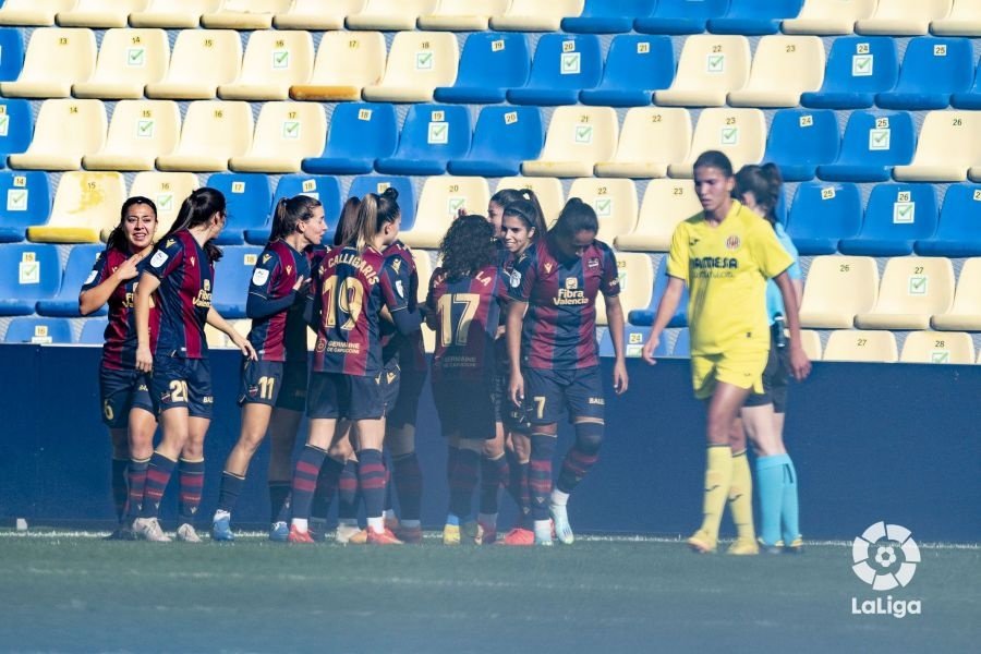 El Levante Femenino goleó al Villarreal por 0-6. LaLiga