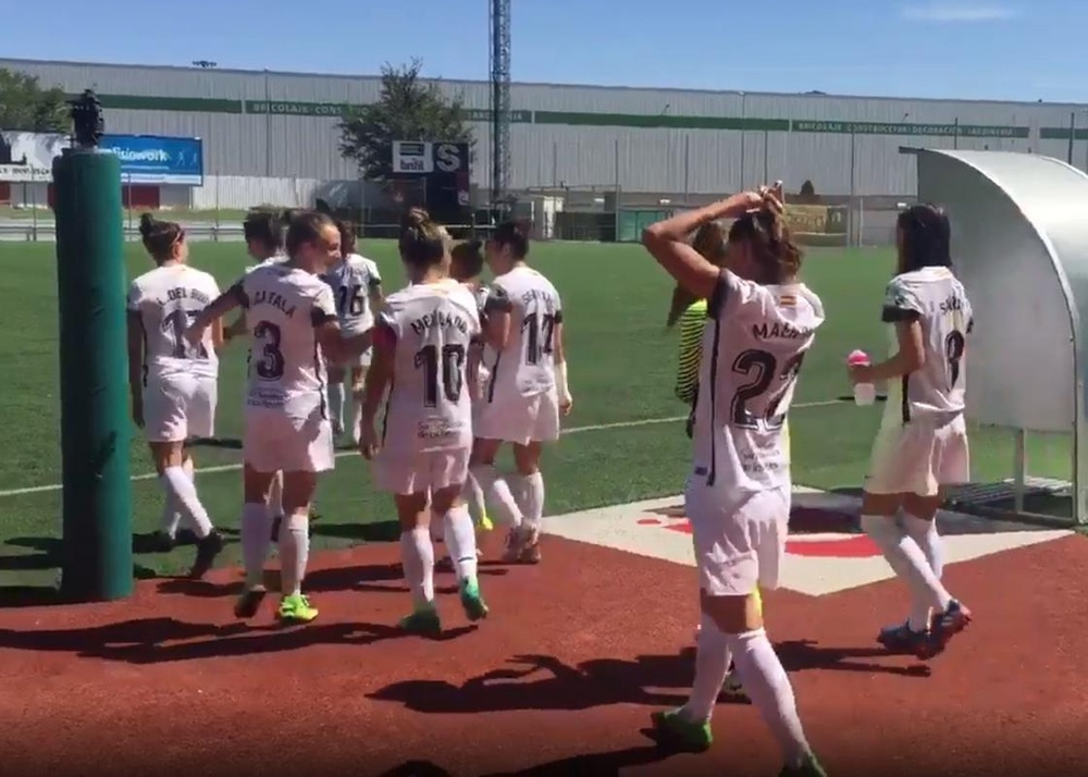 El Madrid se llevó una ajustada victoria. MadridCFF