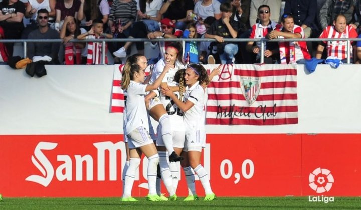 El Real Madrid Femenino goleó al Athletic por 0-3. LaLiga