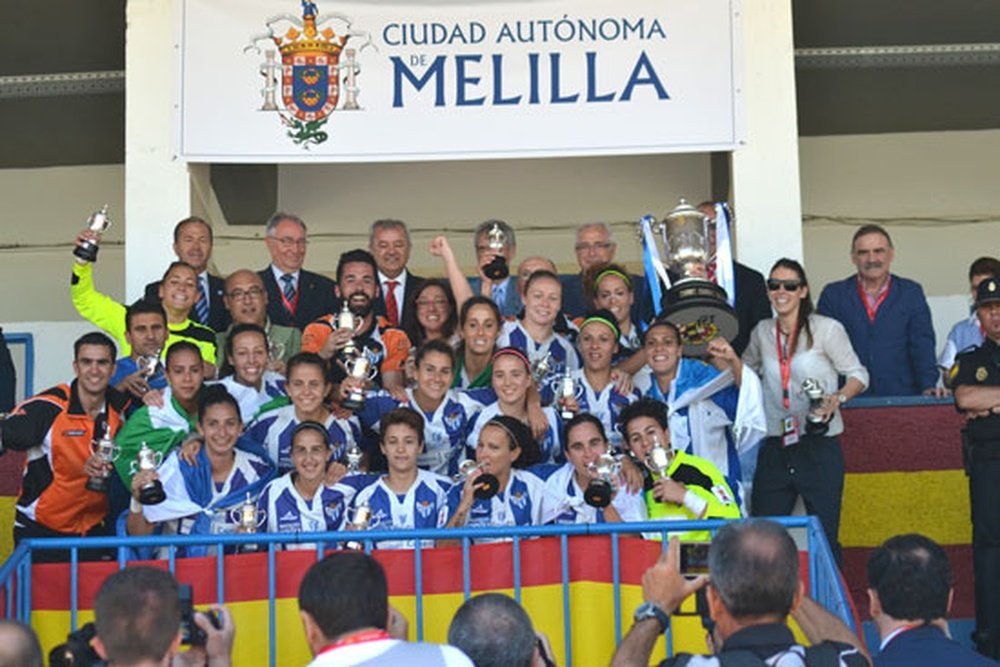 Hace un año, las jugadoras del club onubense lograron la Copa de la Reina. RFEF