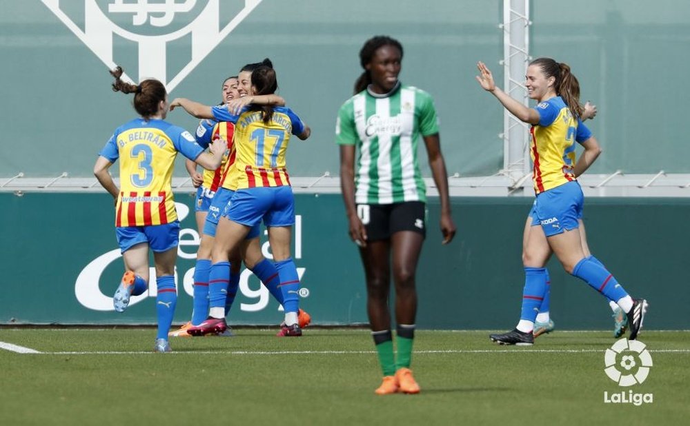 El Valencia Femenino se impuso al Betis por 0-1. LaLiga