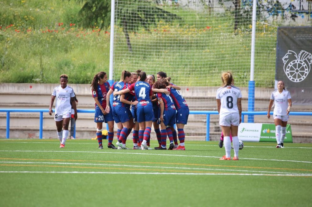 El Levante se impuso por 2-3 al Madrid CFF. Twitter/LUDfemenino
