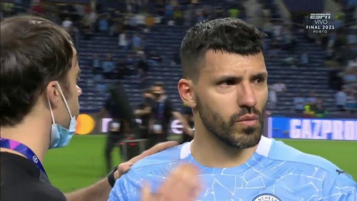 Aguero in tears after sad ending to City career