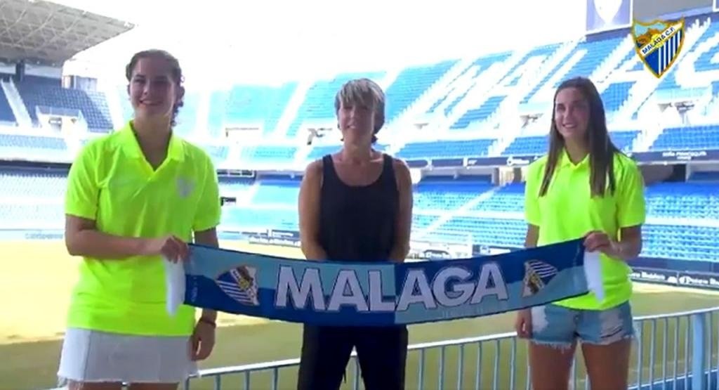 Ambas jugadoras llegan procedentes del Betis Femenino. Captura/MálagaCF