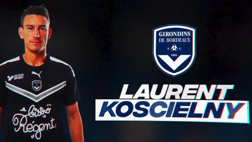 Koscielny has completed his move to Bordeaux from Arsenal. Twitter/girondins