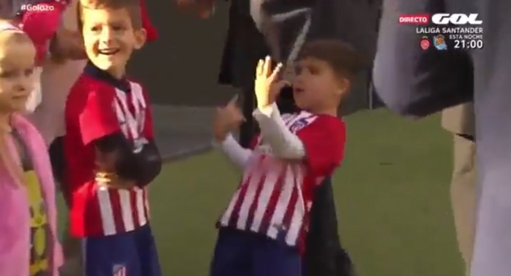 El hijo de Giménez demostró ser un auténtico torbellino. Captura/GOL