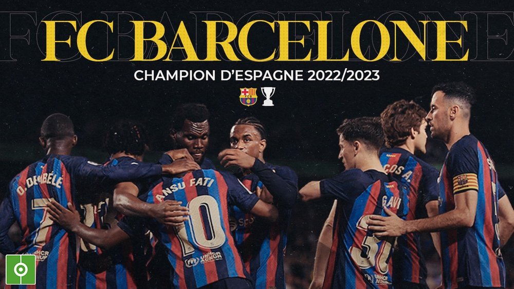 Le FC Barcelone remporte sa 27e Liga, la première sous Xavi. BeSoccer