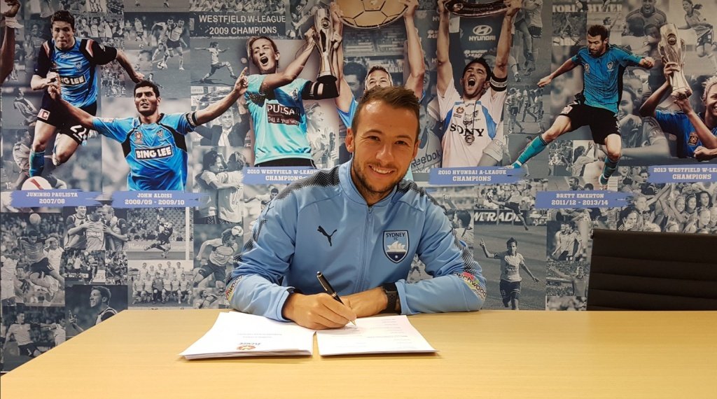 Bolton allowed Le Fondre to leave on a free. Twitter/SydneyFC