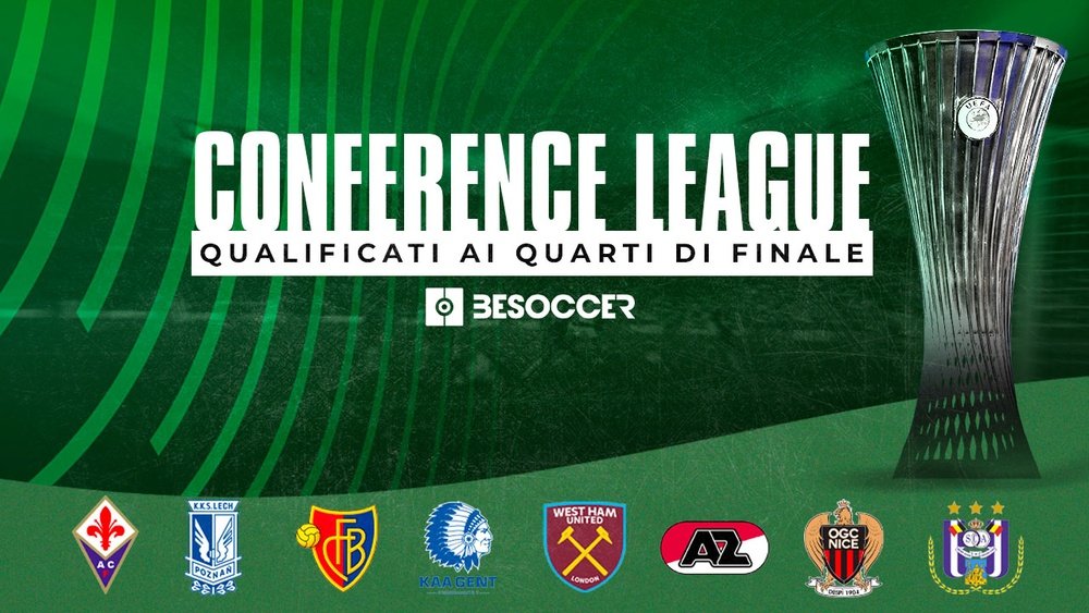 Le otto squadre qualificate ai quarti di finale della Conference League 22-23. BeSoccer